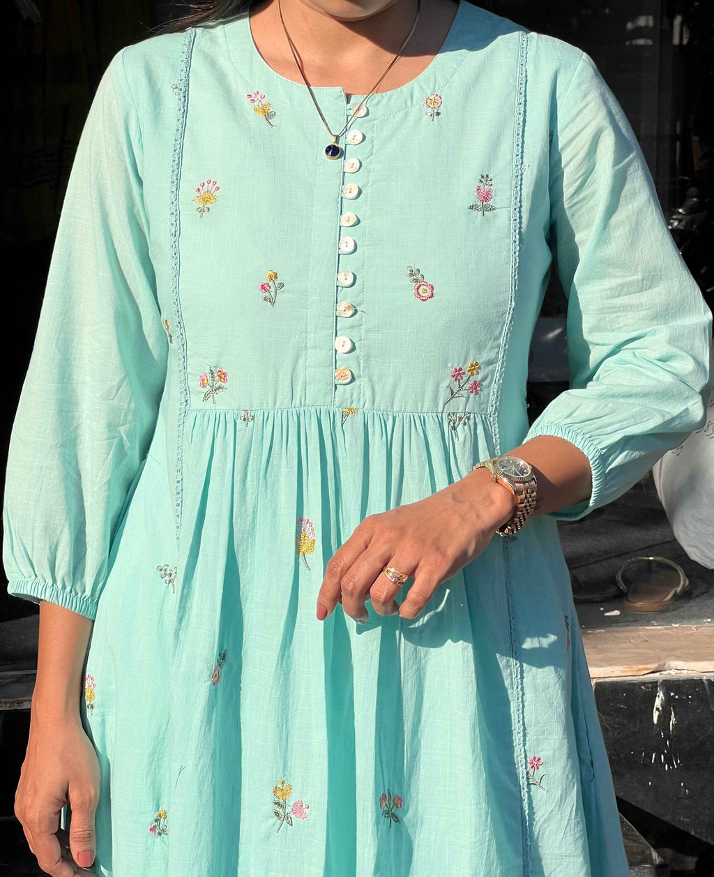 Sky regular kurti Pant Set
