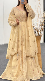 Cream Heavy Gown