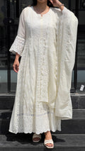 Cream Lucknowi Pair