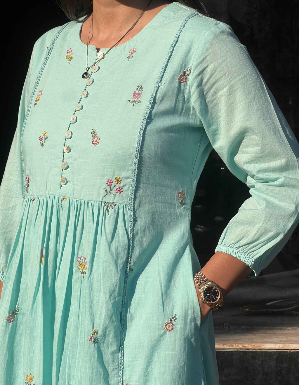 Sky regular kurti Pant Set