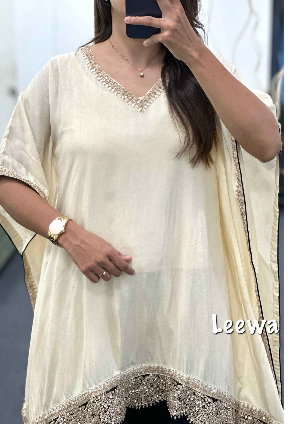 Black White Kaftan Co-ord Set