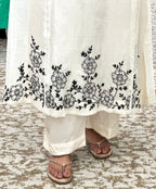 White Mul Chanderi Pair