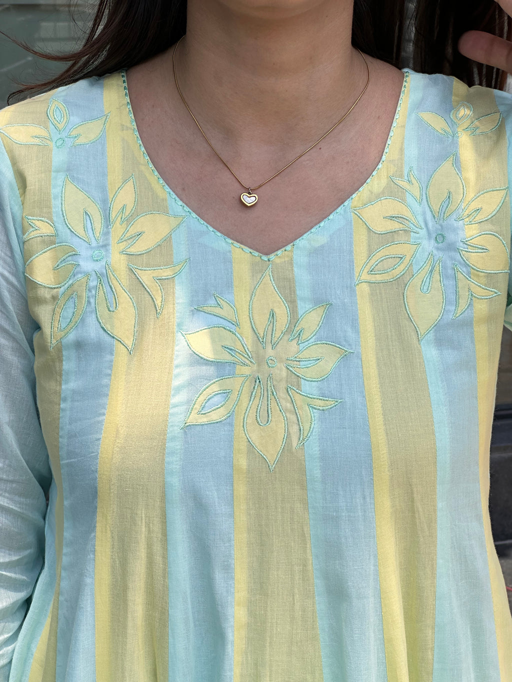 Pastel Mul Anarkali Pair