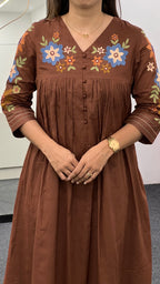 Coffee Single Kurti