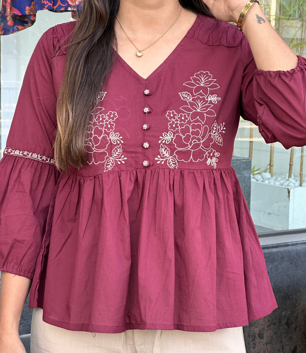 Maroon Tunic