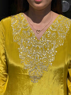 Yellow Crepe Pair