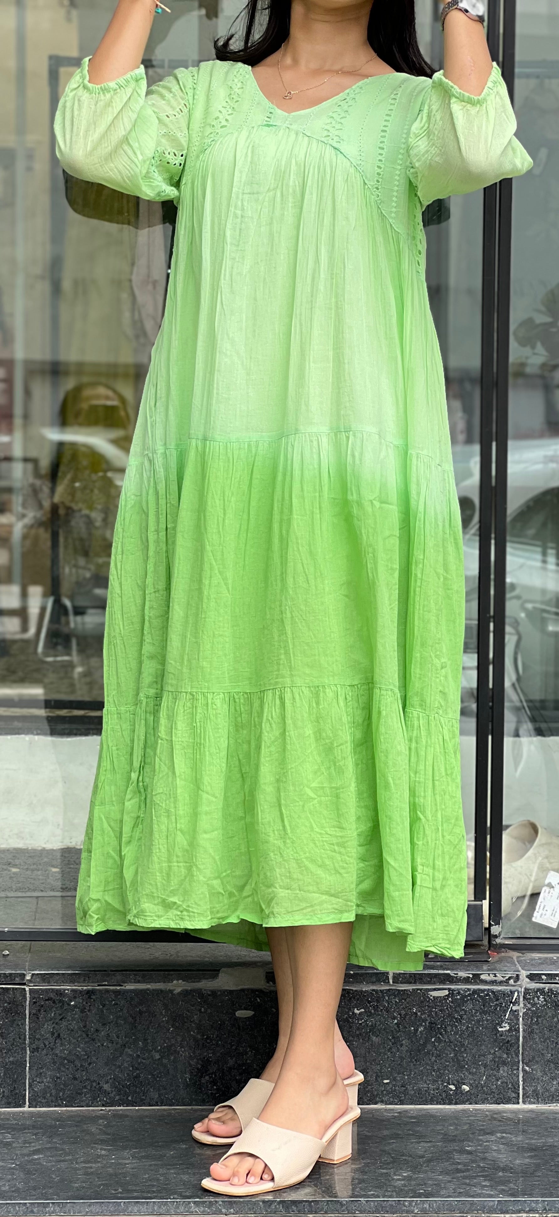 Green Chicken Work One Piece