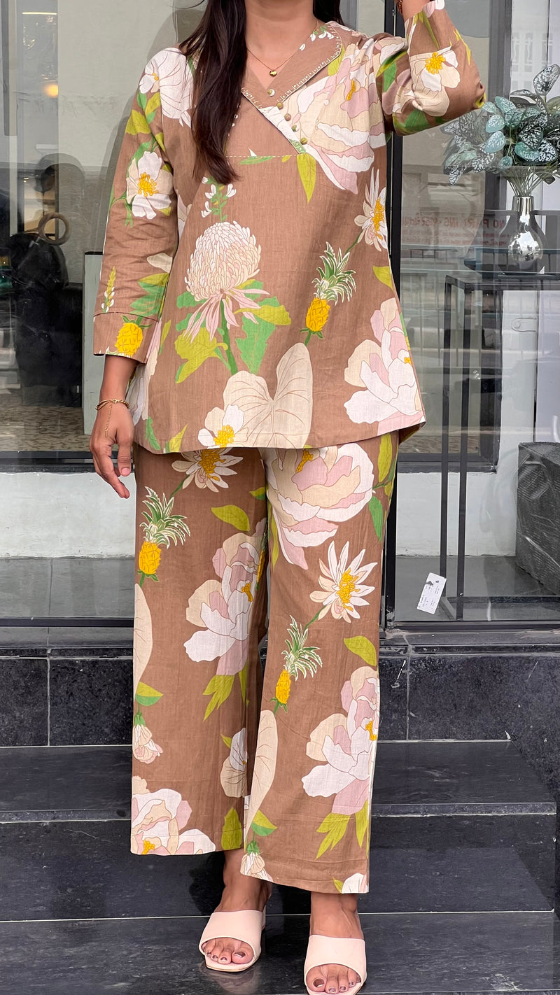 Floral Coffee Co-ord Set