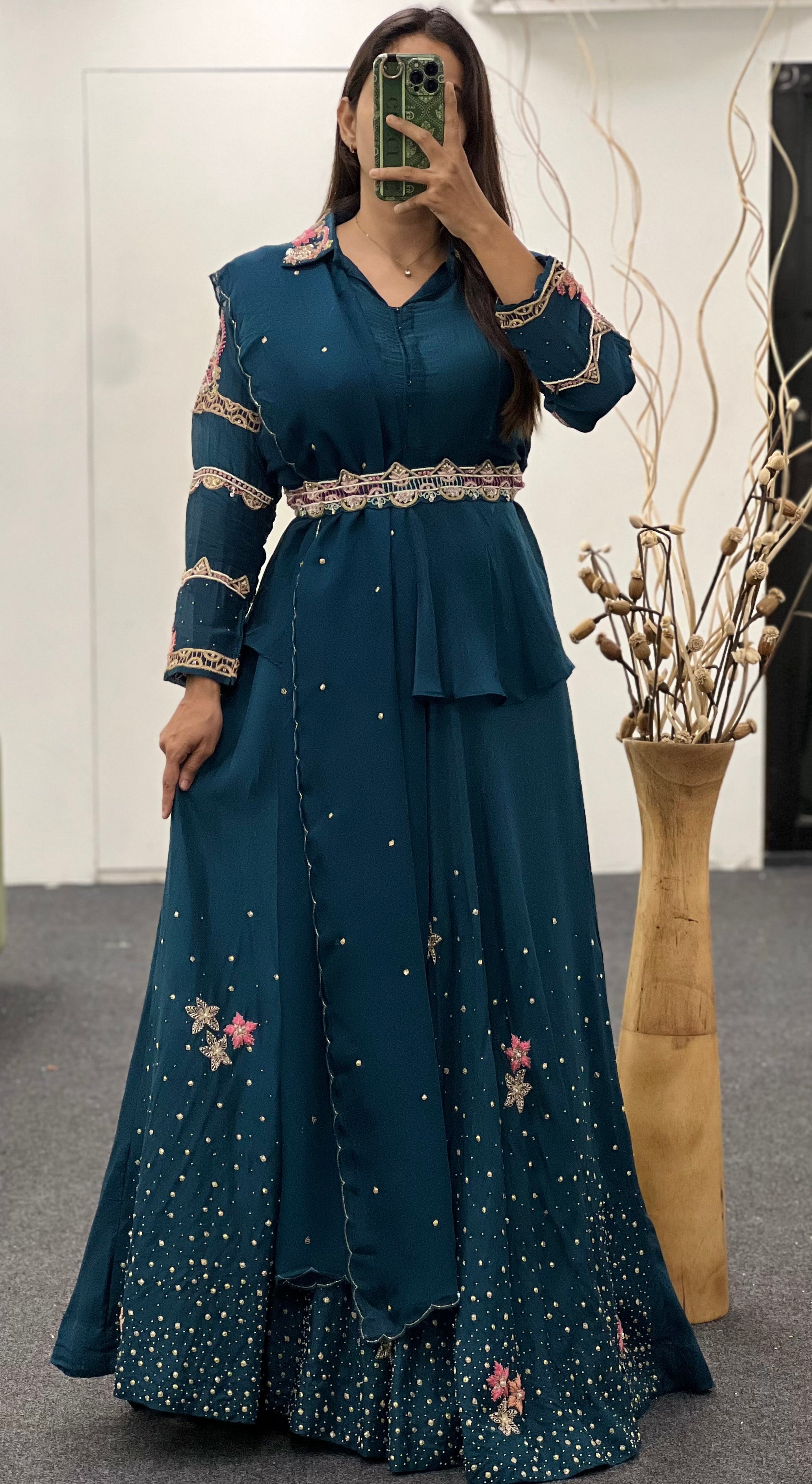 Peacock Ombre Lehenga Choli