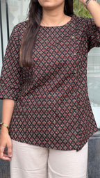 Black Printed Tunic