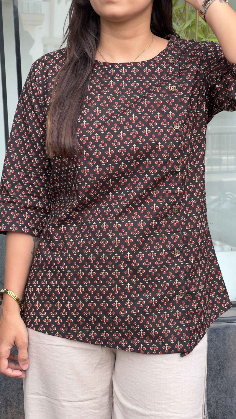Black Printed Tunic