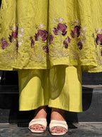 Lemon Chanderi Pair