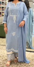 Powder Blue straight Pair