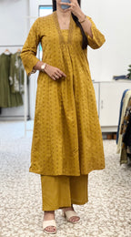 Mustard Kurti-Pant Set