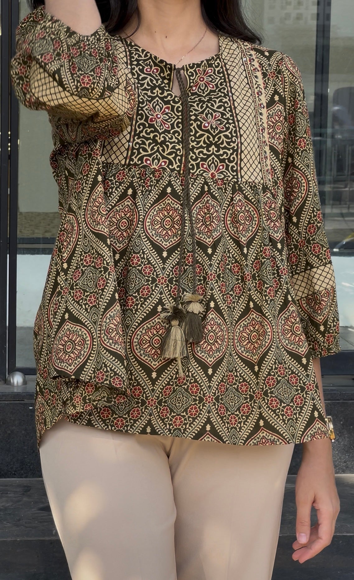 Ajrakh Print Short Tunic