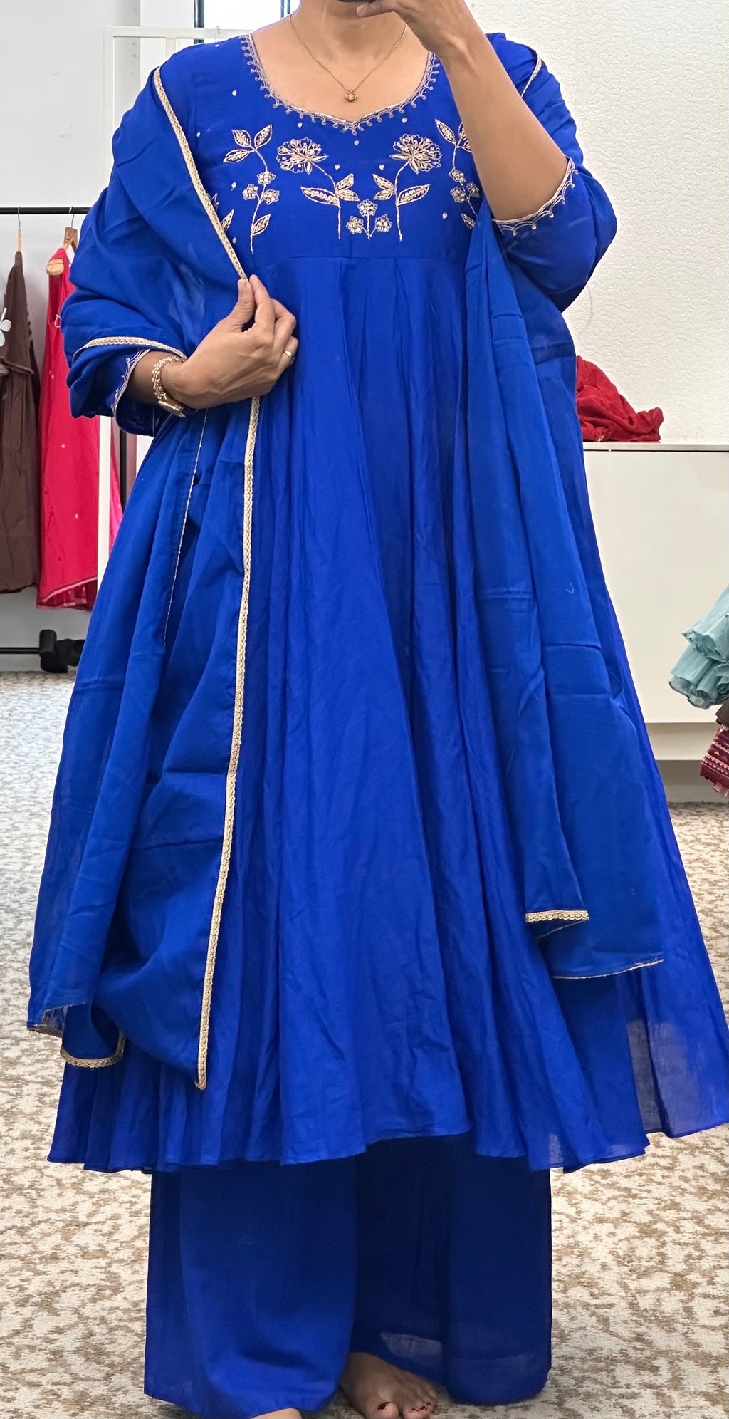 Royal Blue Anarkali Pair