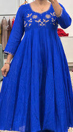 Royal Blue Anarkali Pair
