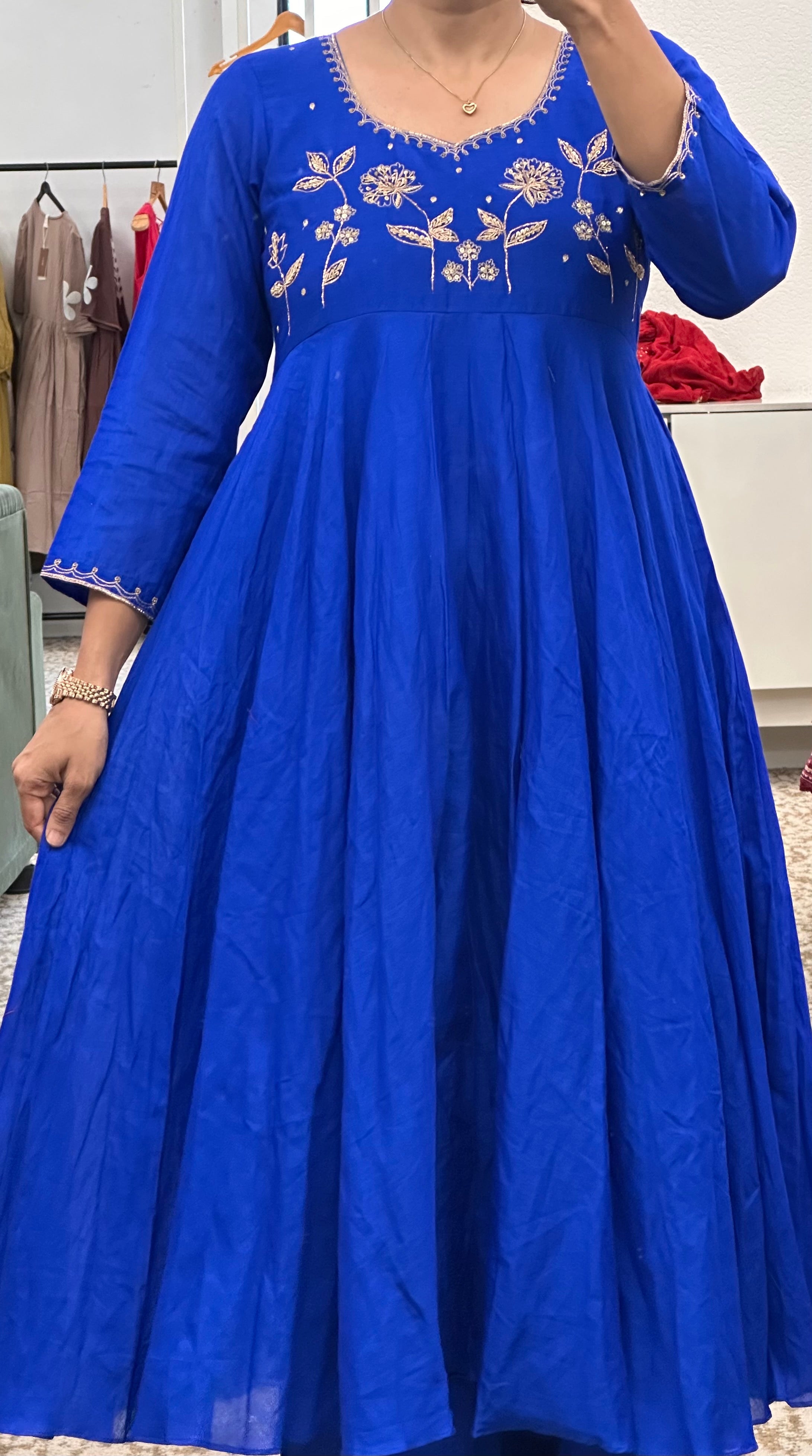 Royal Blue Anarkali Pair