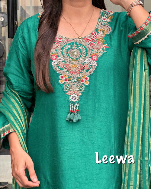 Green Silk Pair