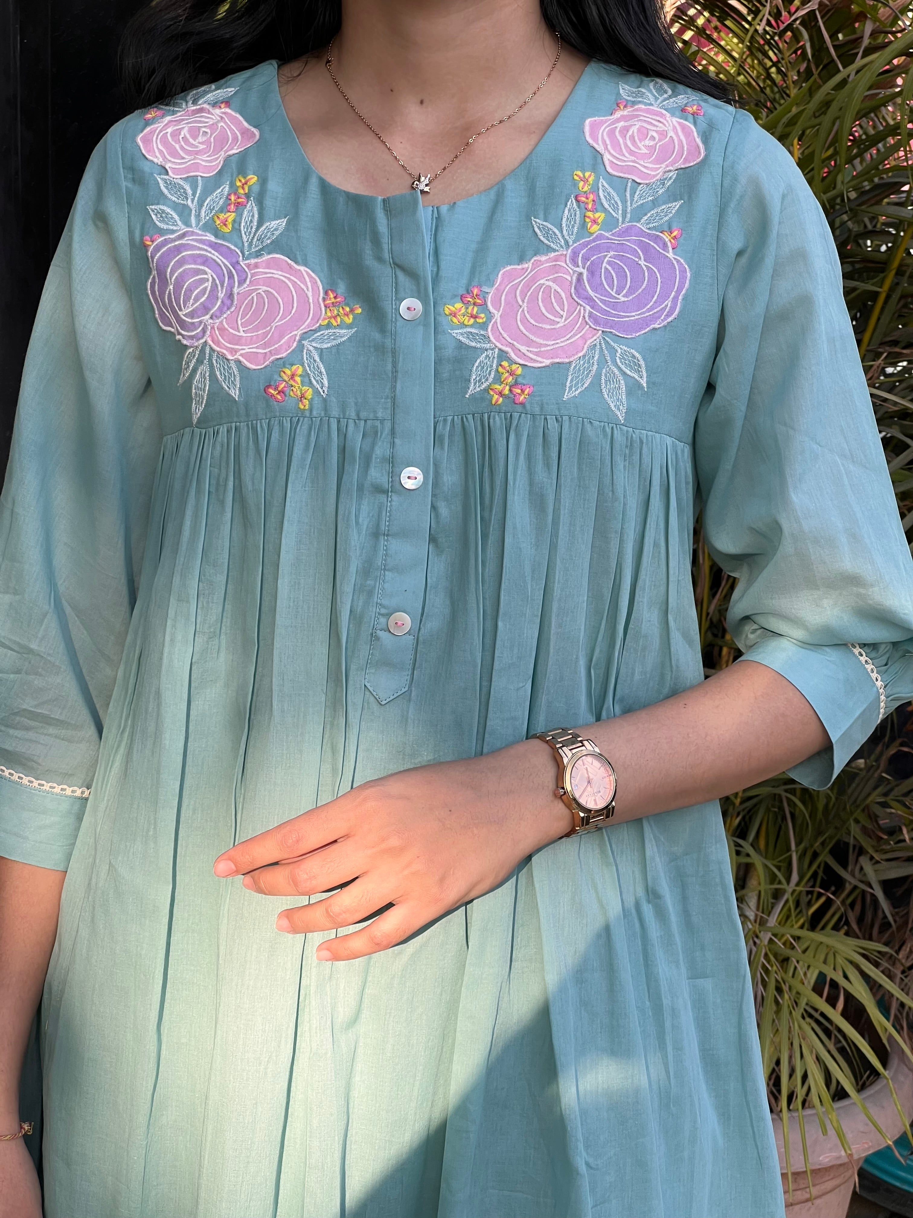 Sky Single Kurti