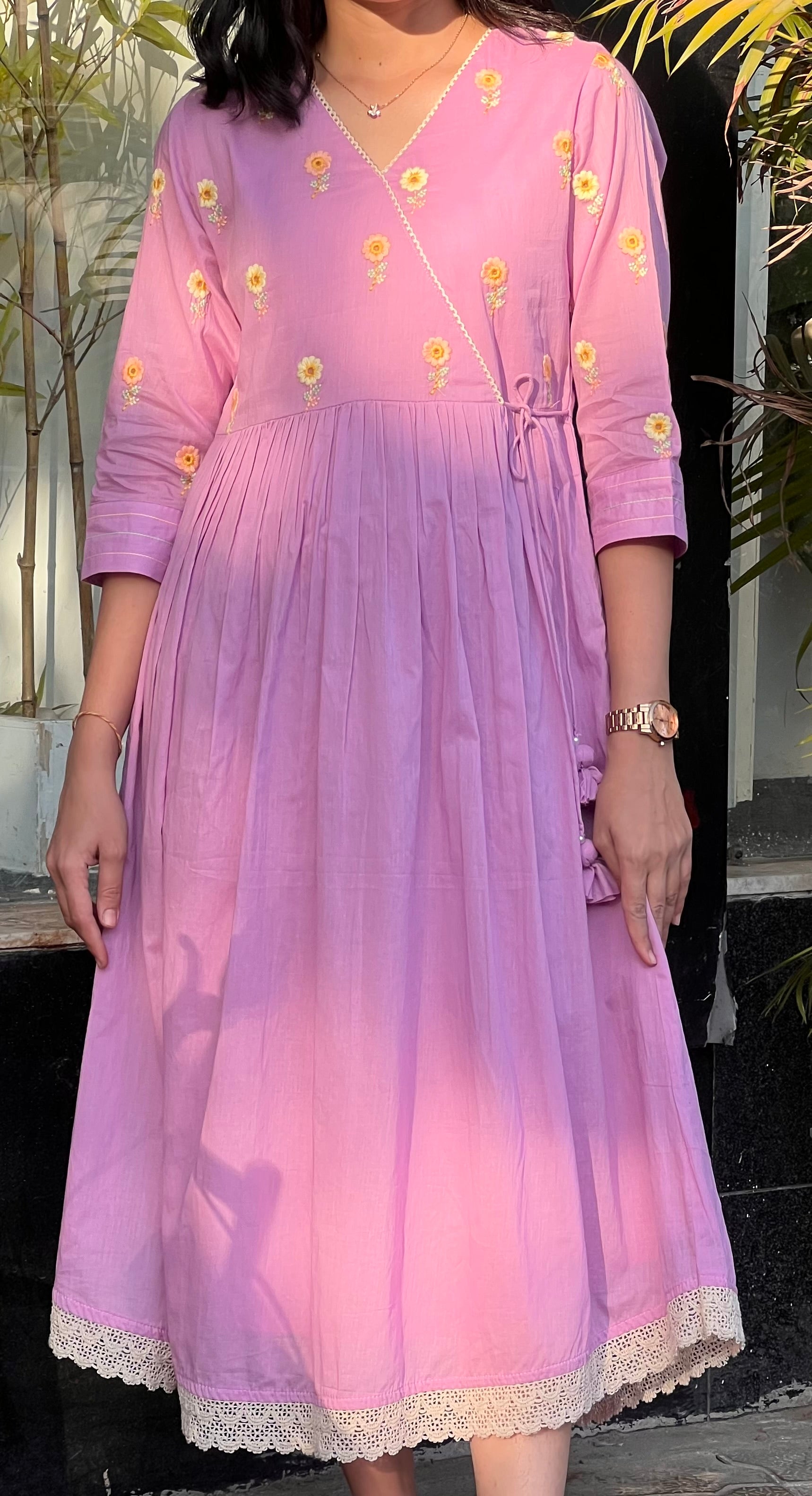Pink Single Kurti