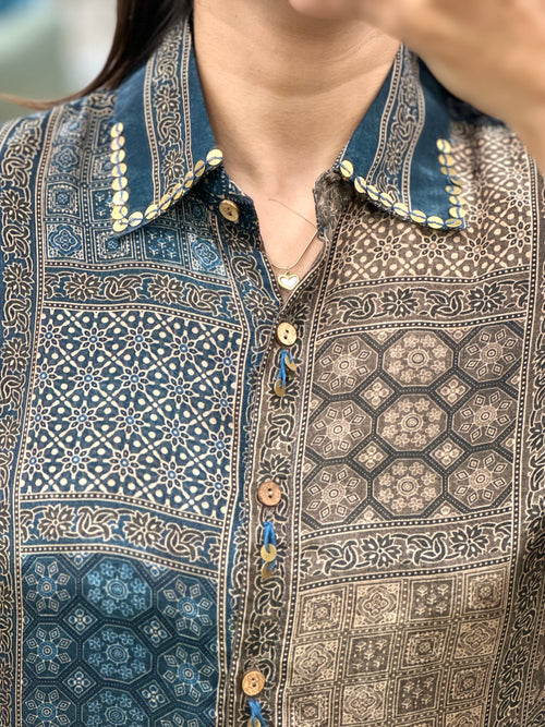 Ajrakh Crepe Tunic