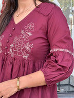 Maroon Tunic