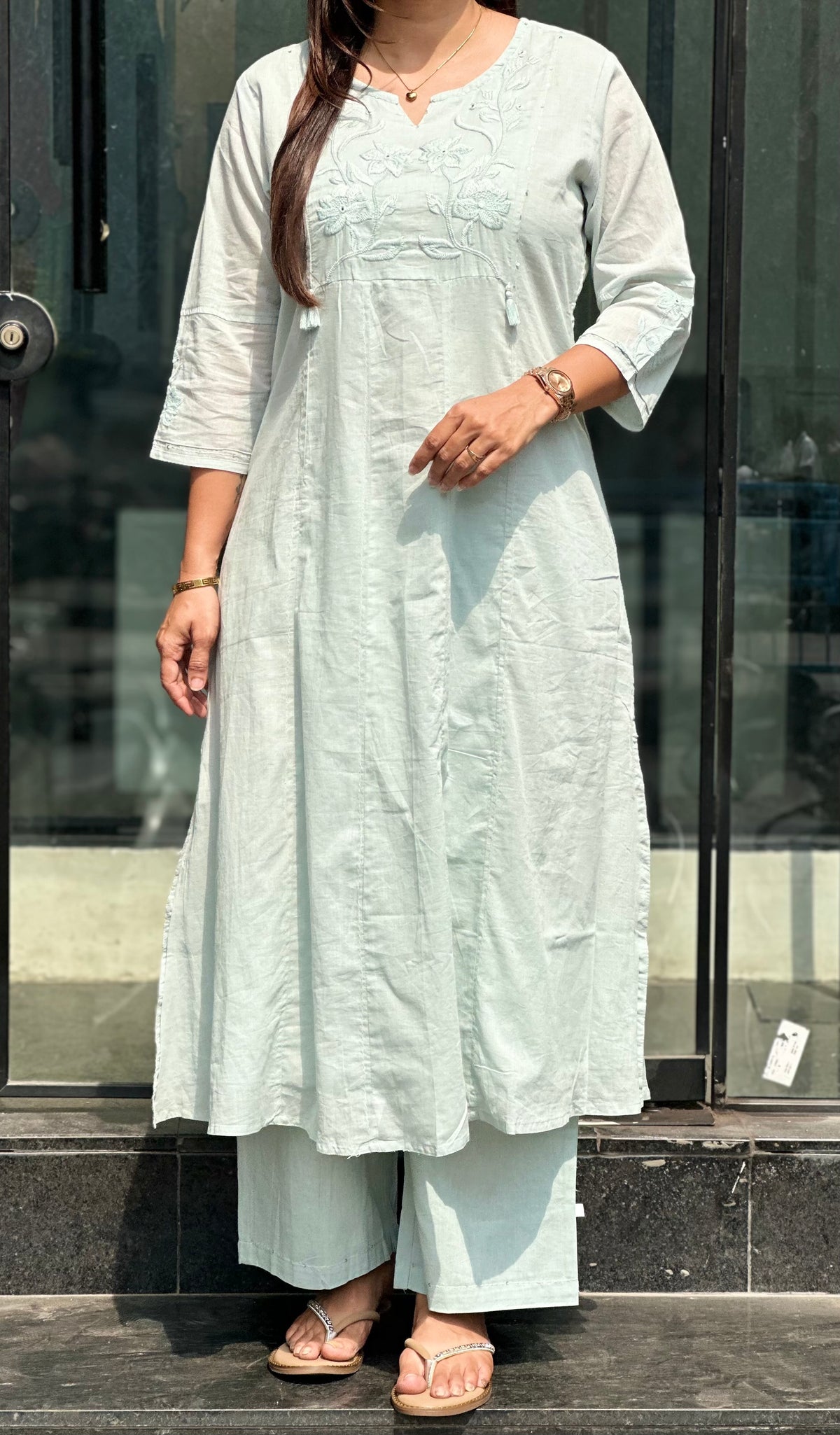 Sky kurti Pant Set