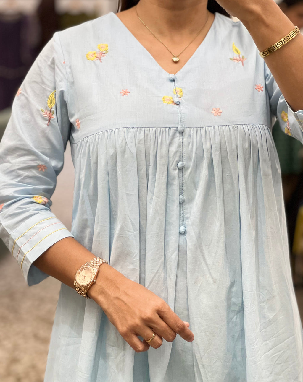 Sky Single Kurti