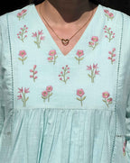 Sky Mul kurti Pant Set
