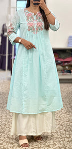 Sky Single kurti