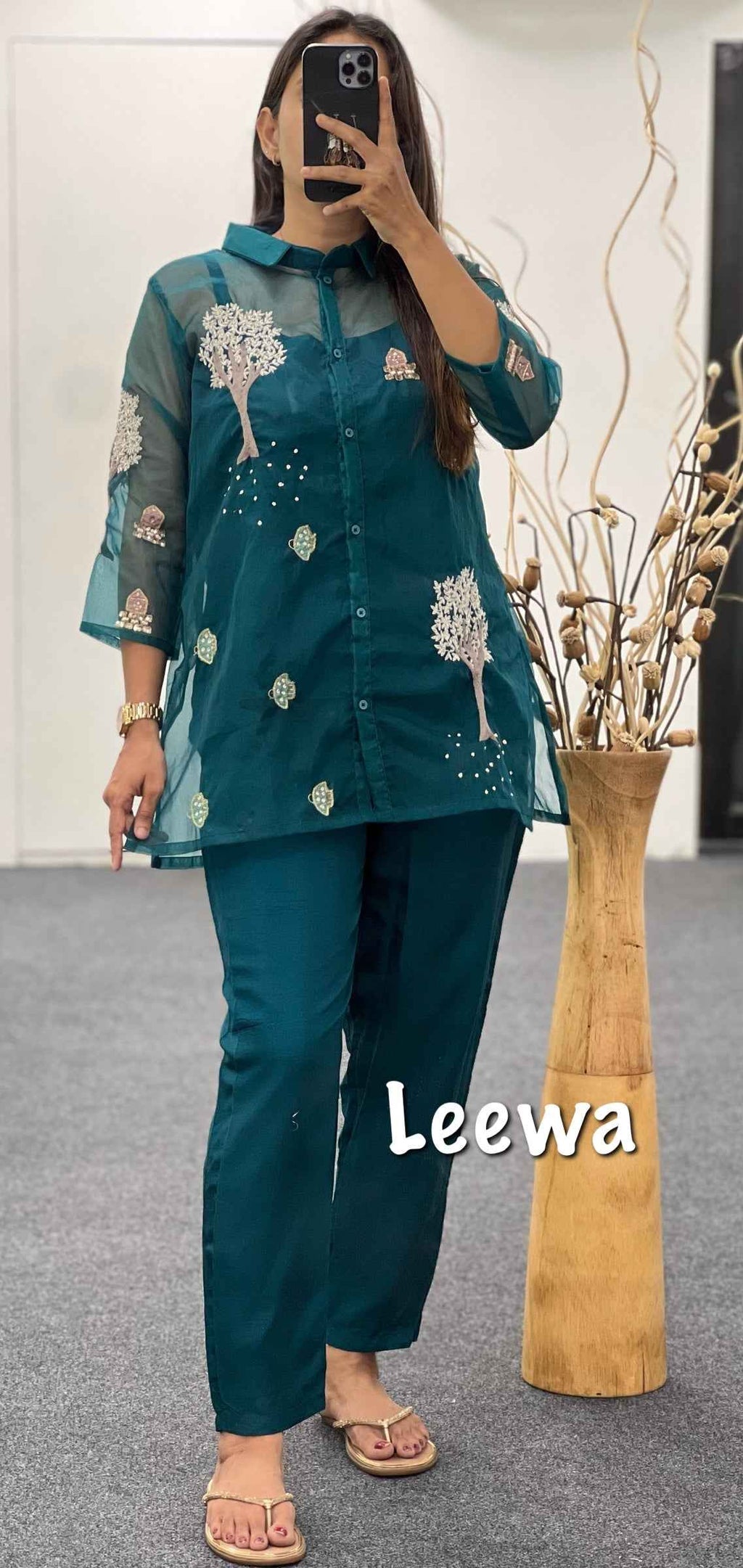 Heavy Organza Co-ord Set