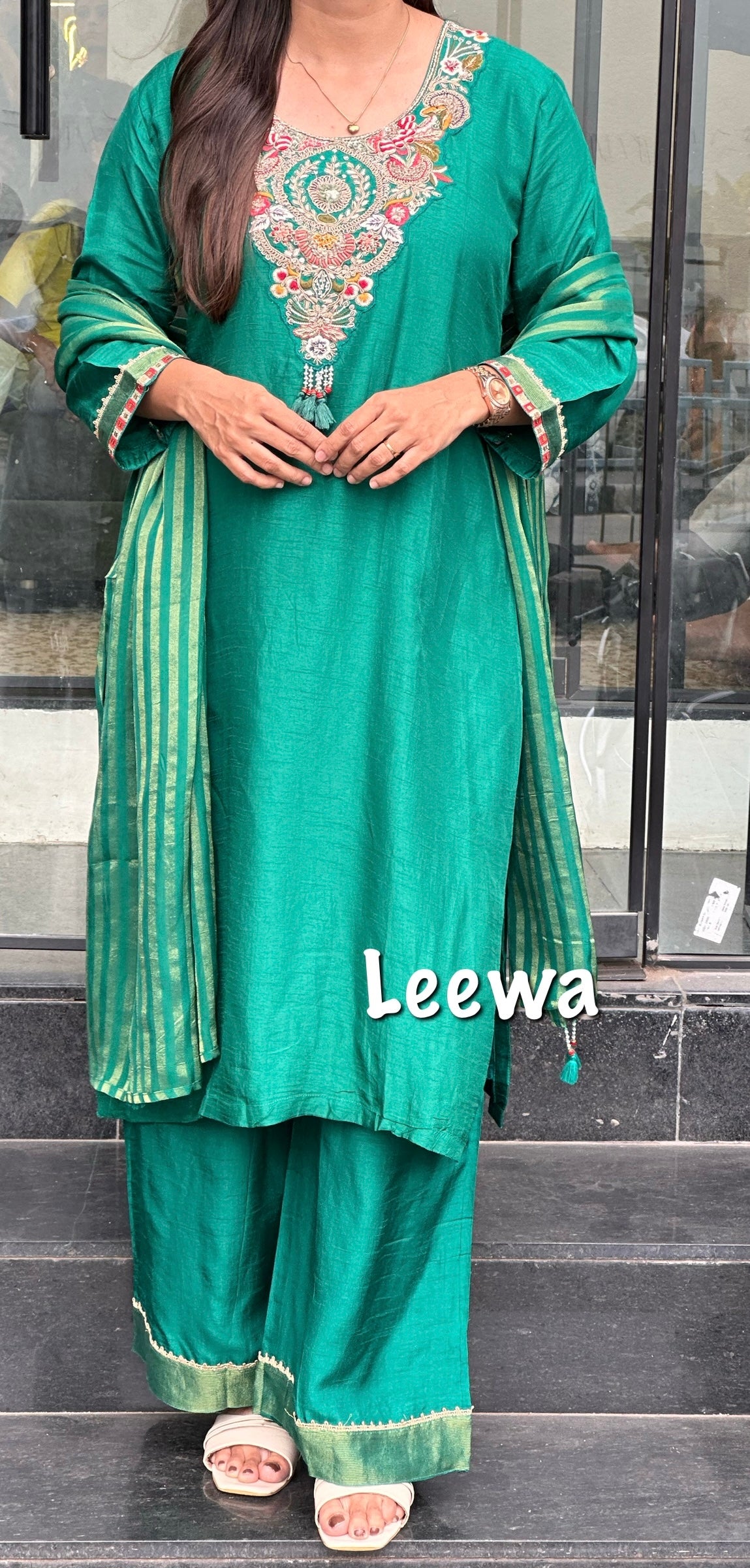 Green Silk Pair