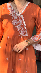 Orange kurti Pant