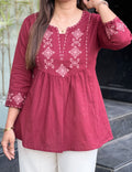 Maroon Tunic Threadwork