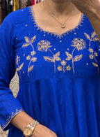 Royal Blue Anarkali Pair
