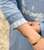 Powder Blue straight Pair