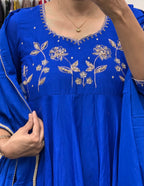 Royal Blue Anarkali Pair
