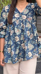 Blue jaipuri Tunic