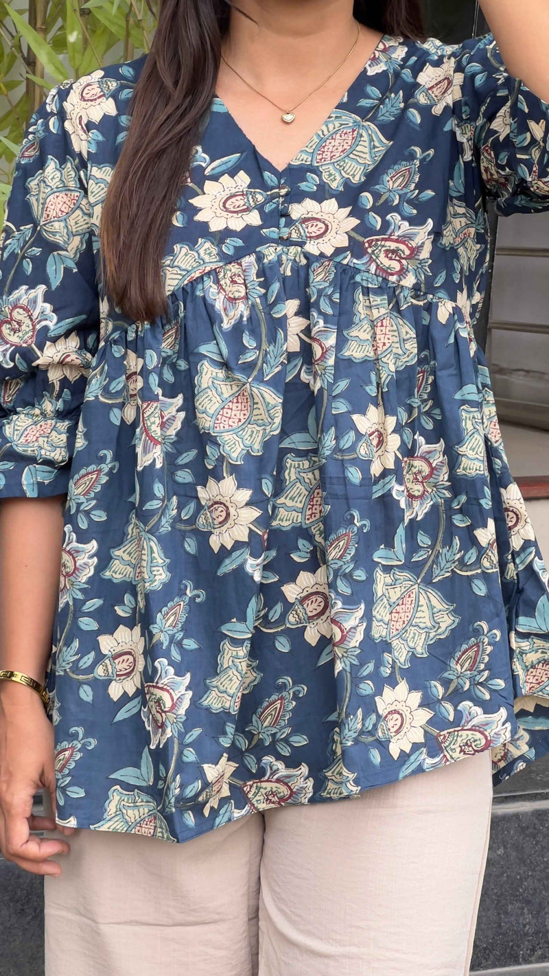 Blue jaipuri Tunic