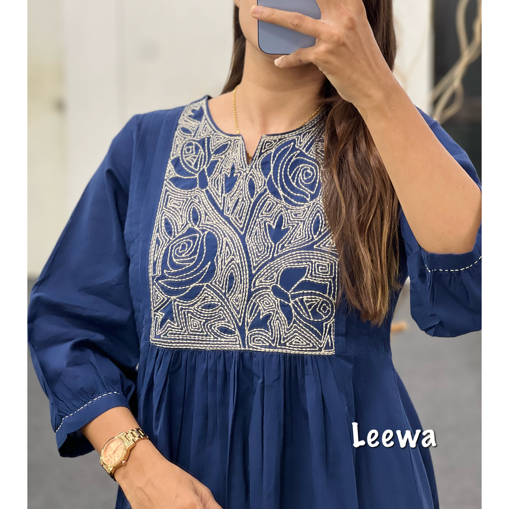 Blue kurti - pant set