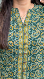 Green Printed Tunic