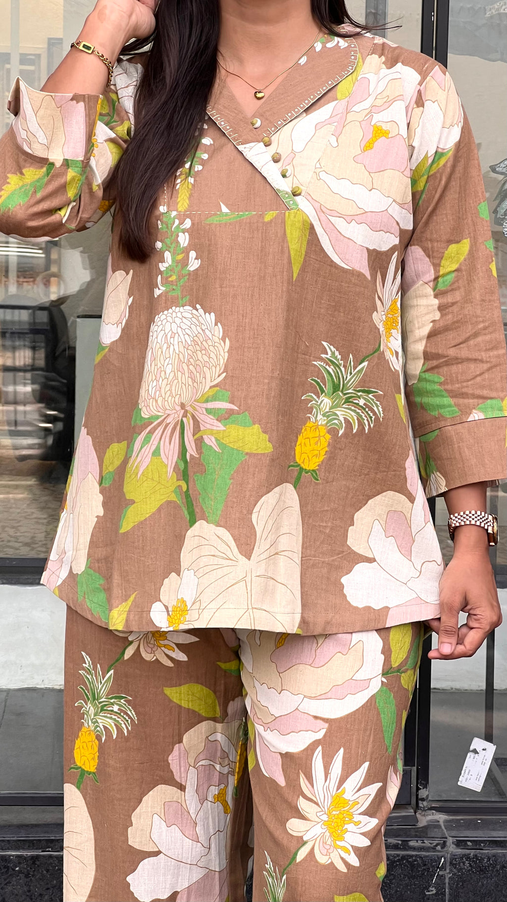 Floral Coffee Co-ord Set