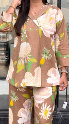 Floral Coffee Co-ord Set