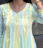 Pastel Mul Anarkali Pair