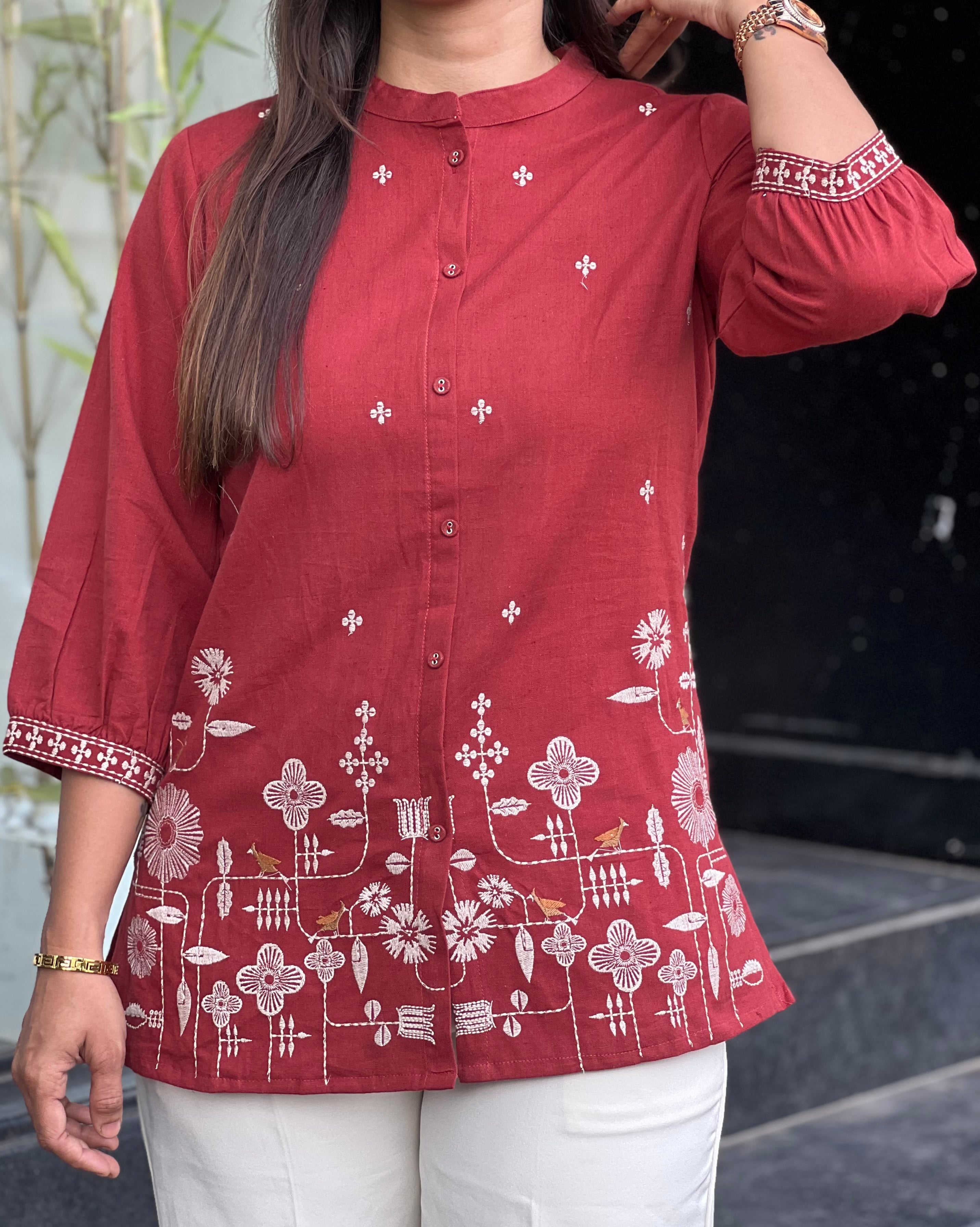 Rust Orange Tunic