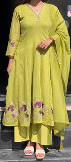 Lemon Chanderi Pair