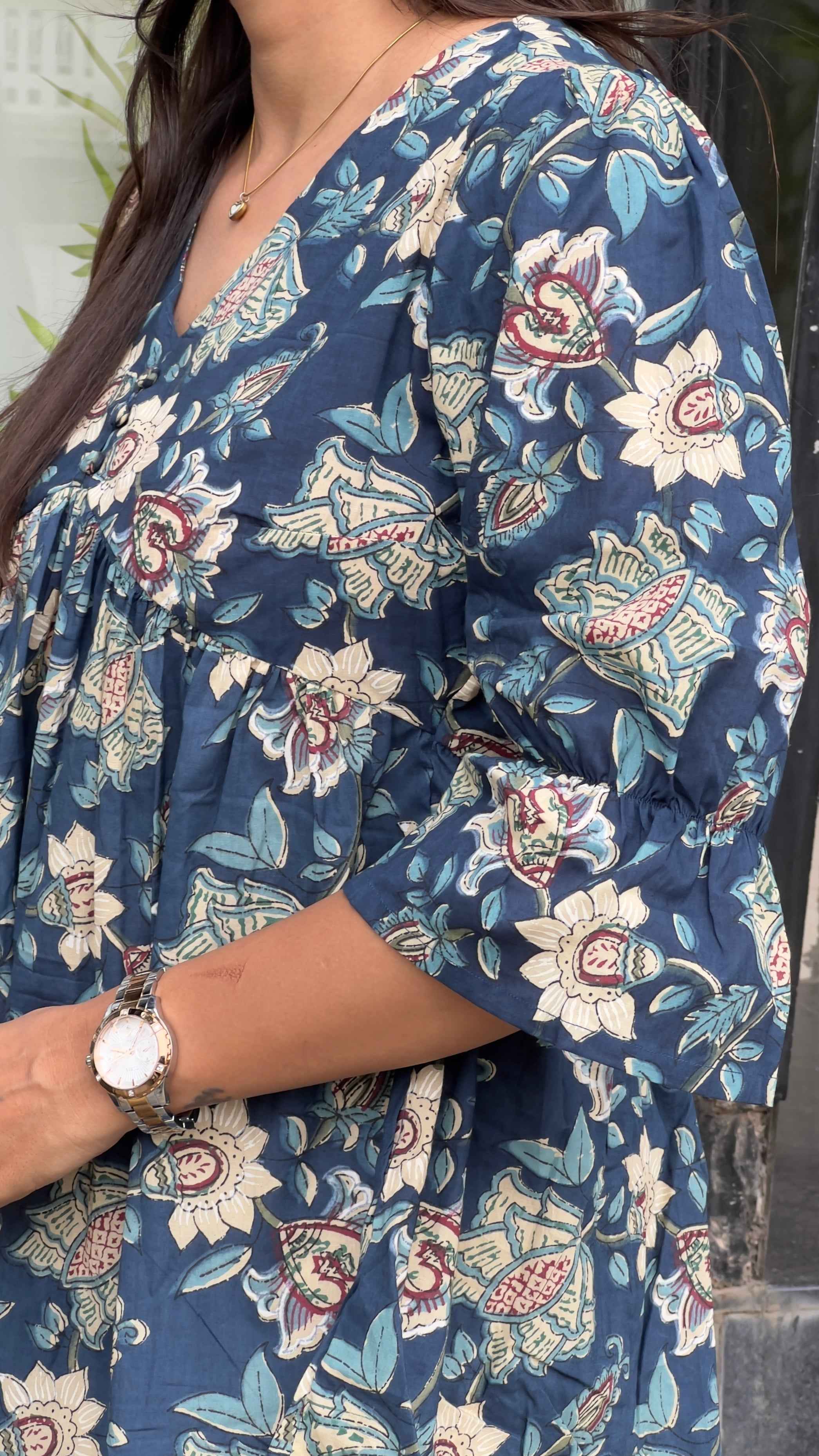 Blue jaipuri Tunic