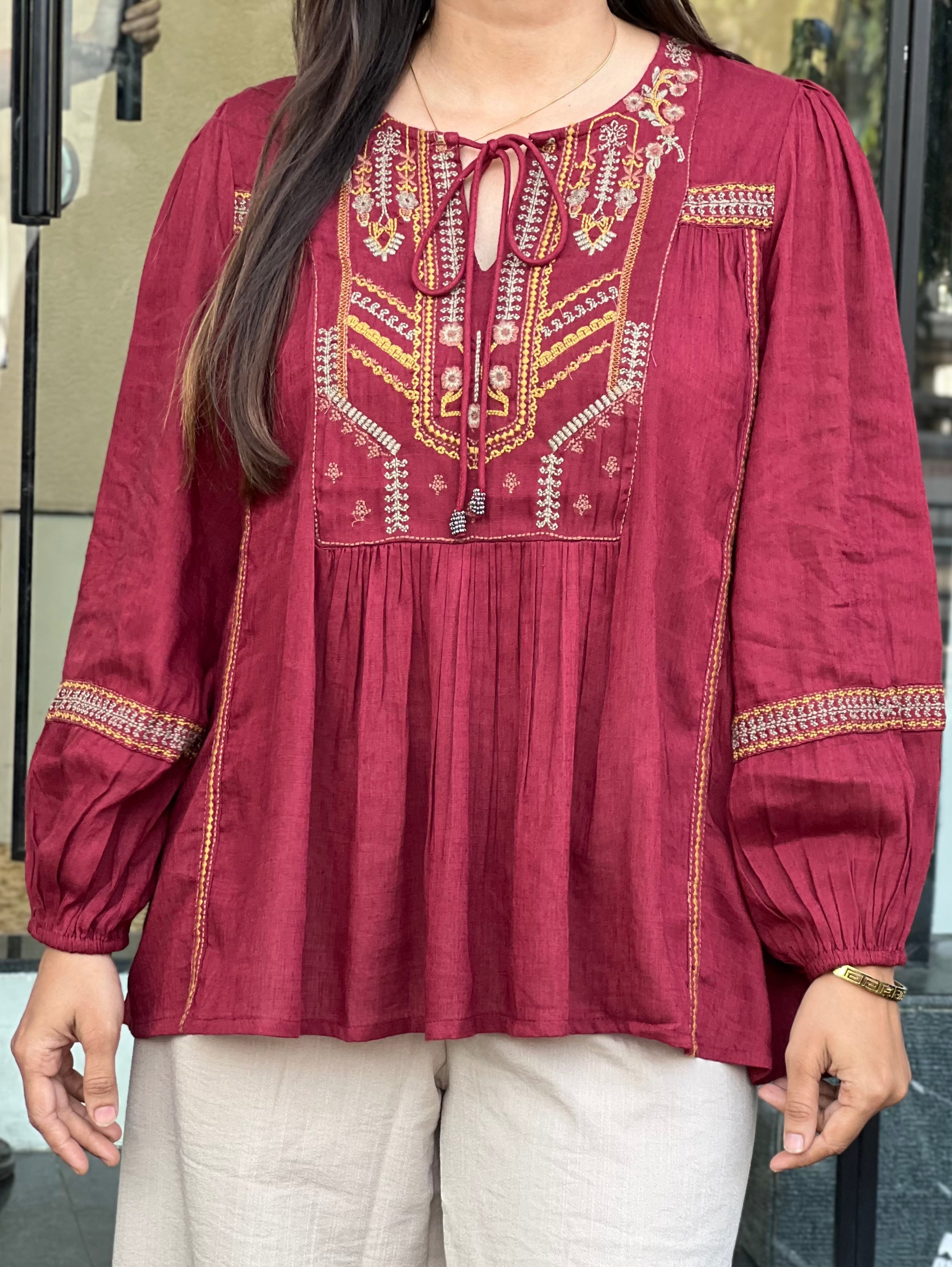 Maroon Premium tunic