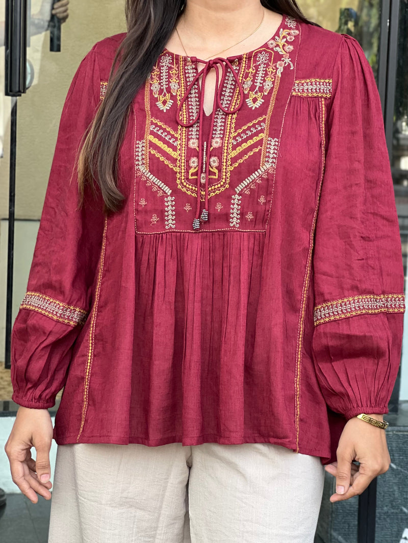 Maroon Premium tunic